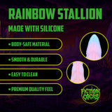 Analplug Rainbow Stallion Silikon Regenbogen 14 x Ø 4 cm