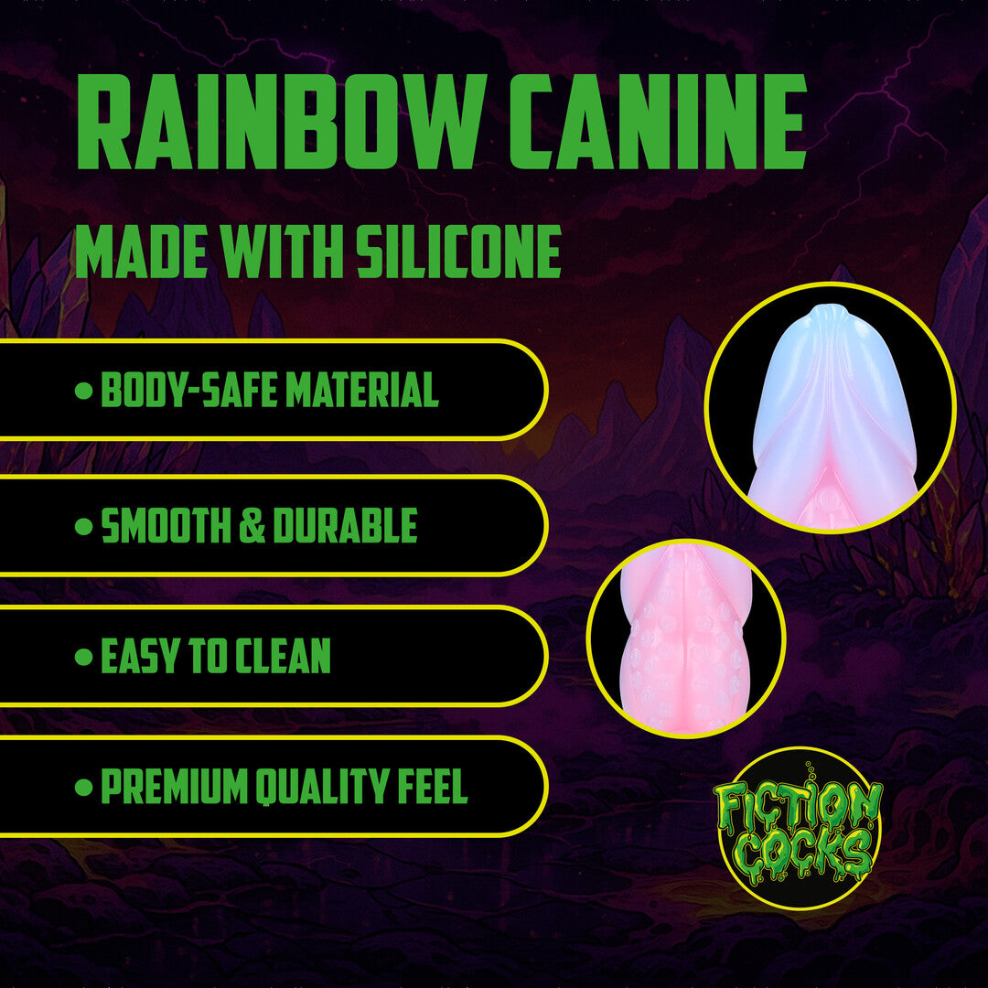 Analplug Rainbow Canine Silikon Regenbogen 17,5 x Ø 5 cm