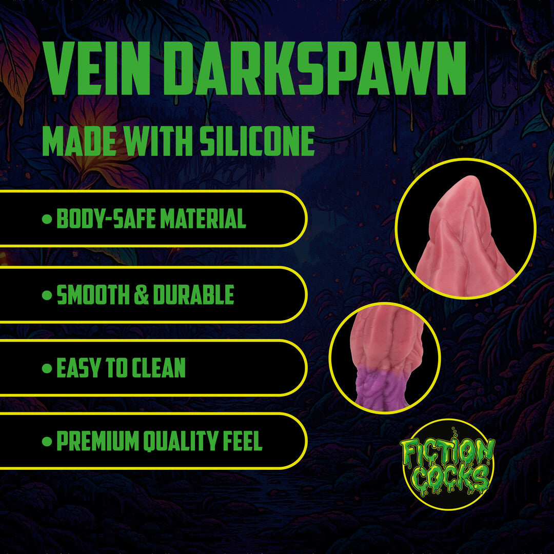 Analplug Vein Darkspawn Silikon Schwarz/Violett 11 x Ø 4,5 cm