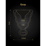 Menstruationstasse G-Cup 4 x Ø 3,5 cm