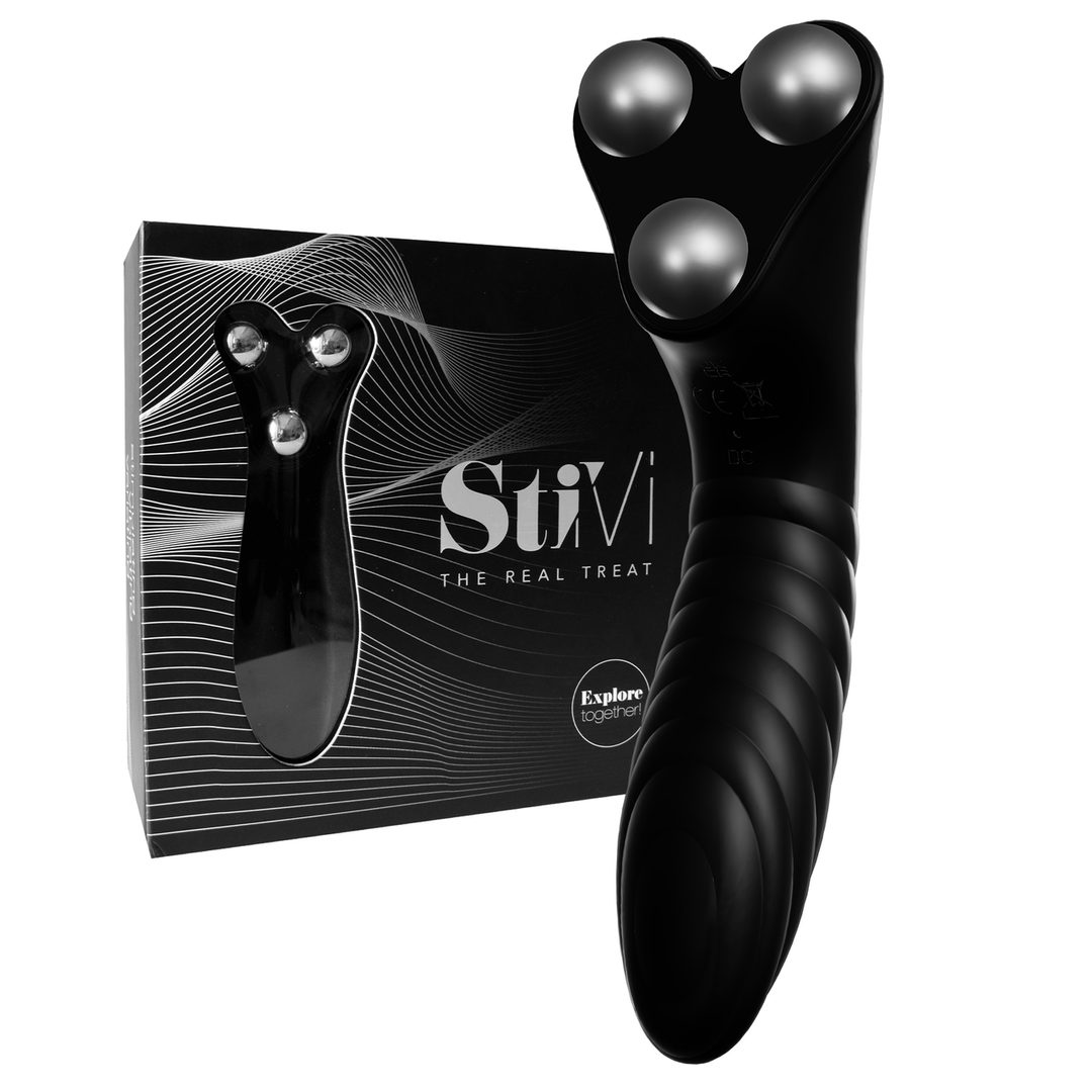 Partner-Vibrator StiVi Schwarz 17 cm