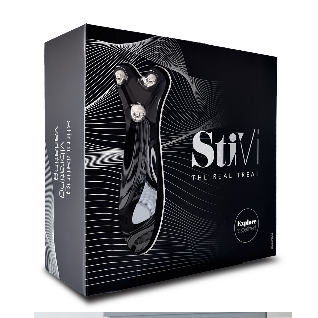 Partner-Vibrator StiVi Schwarz 17 cm