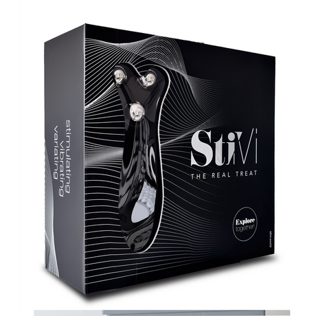 Partner-Vibrator StiVi Schwarz 17 cm