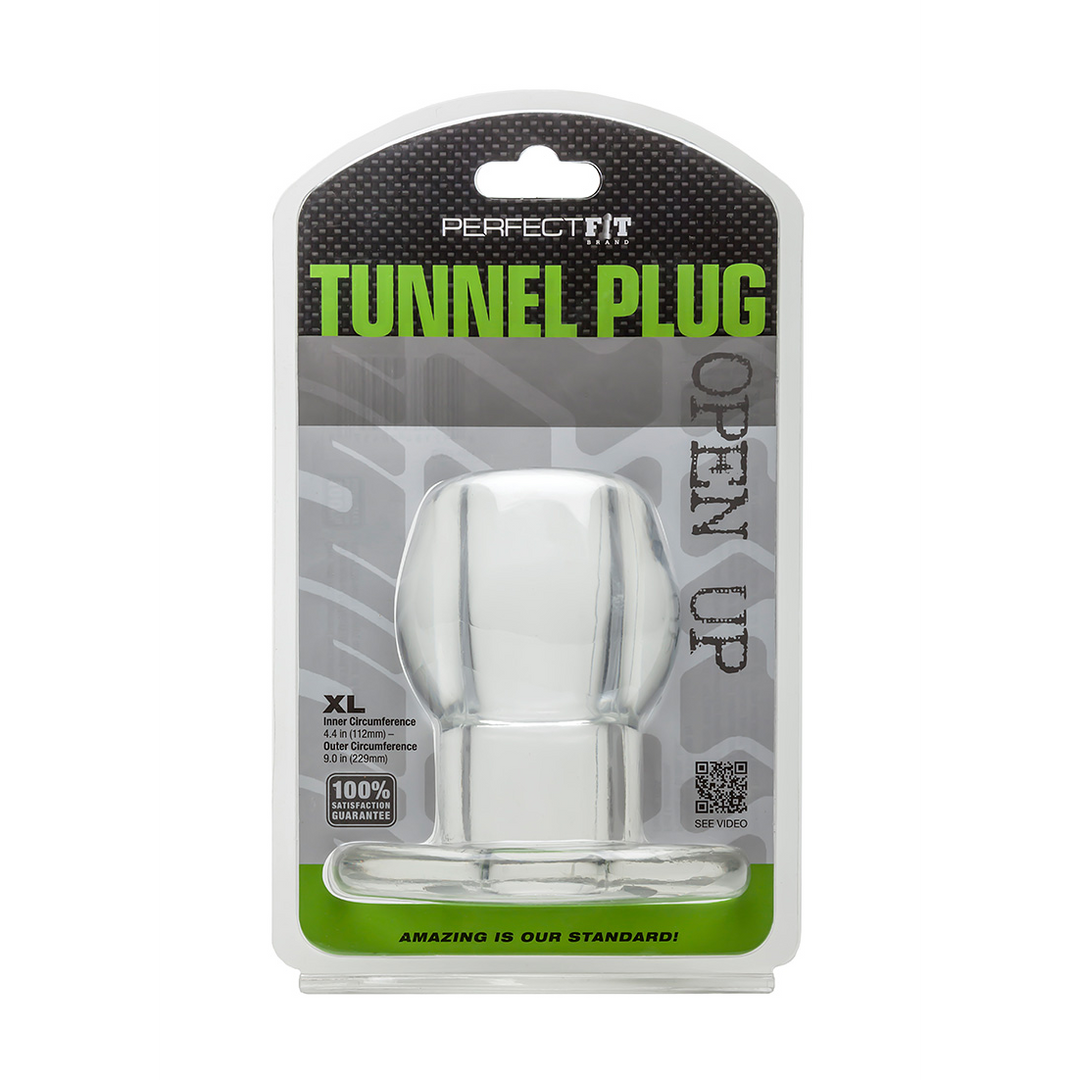 Analplug Tunnel hohl Durchsichtig 10,6 x Ø 3,6 cm