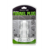Analplug Doppel-Tunnel hohl Schwarz 12 x Ø 5,6 cm