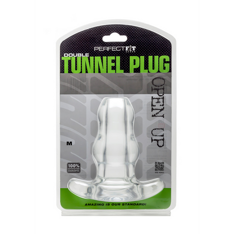Analplug Doppel-Tunnel hohl 12 x Ø 5,6 cm