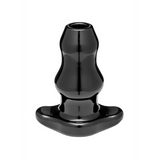 Analplug Doppel-Tunnel hohl Schwarz 15,1 x Ø 7,1 cm