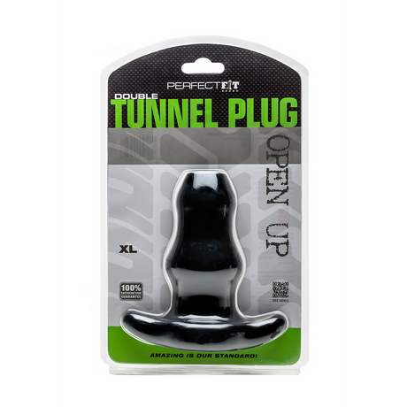 Analplug Doppel-Tunnel hohl 17 x Ø 8,1 cm