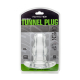 Analplug Doppel-Tunnel hohl Schwarz 17 x Ø 8,1 cm