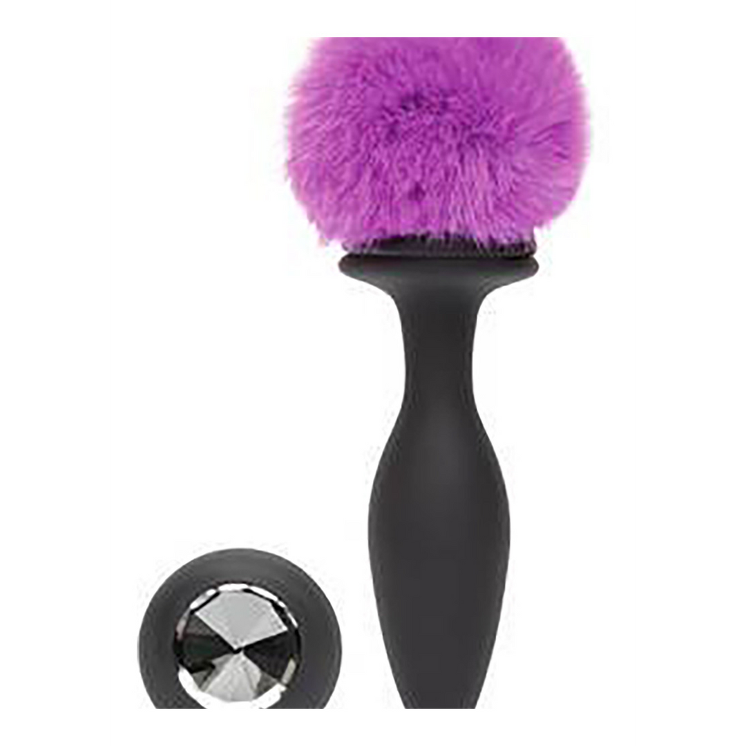 Vibro-Analplug mit Akku Violett 12 cm