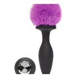 Vibro-Analplug mit Akku Violett 12 cm