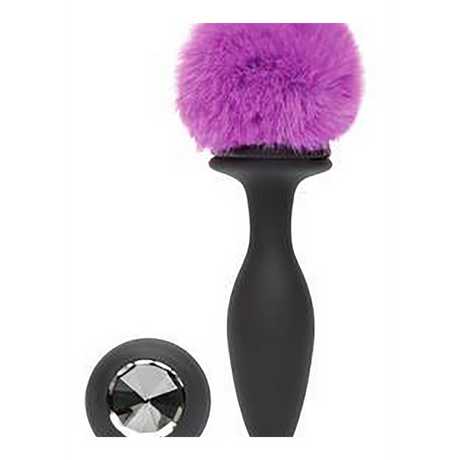 Vibro-Analplug mit Akku Violett 12 cm