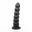 Dildo Hung System Yoo-Hoo mit Perlen Schwarz 27,5 cm