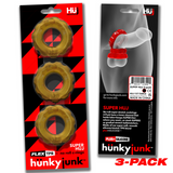 Penisringe Super Huj 3er-Pack dehnbar Gold 5 cm