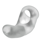Vibrator Buzzfuck Penis-Sling mit Dammstimulation Durchsichtig 13 cm