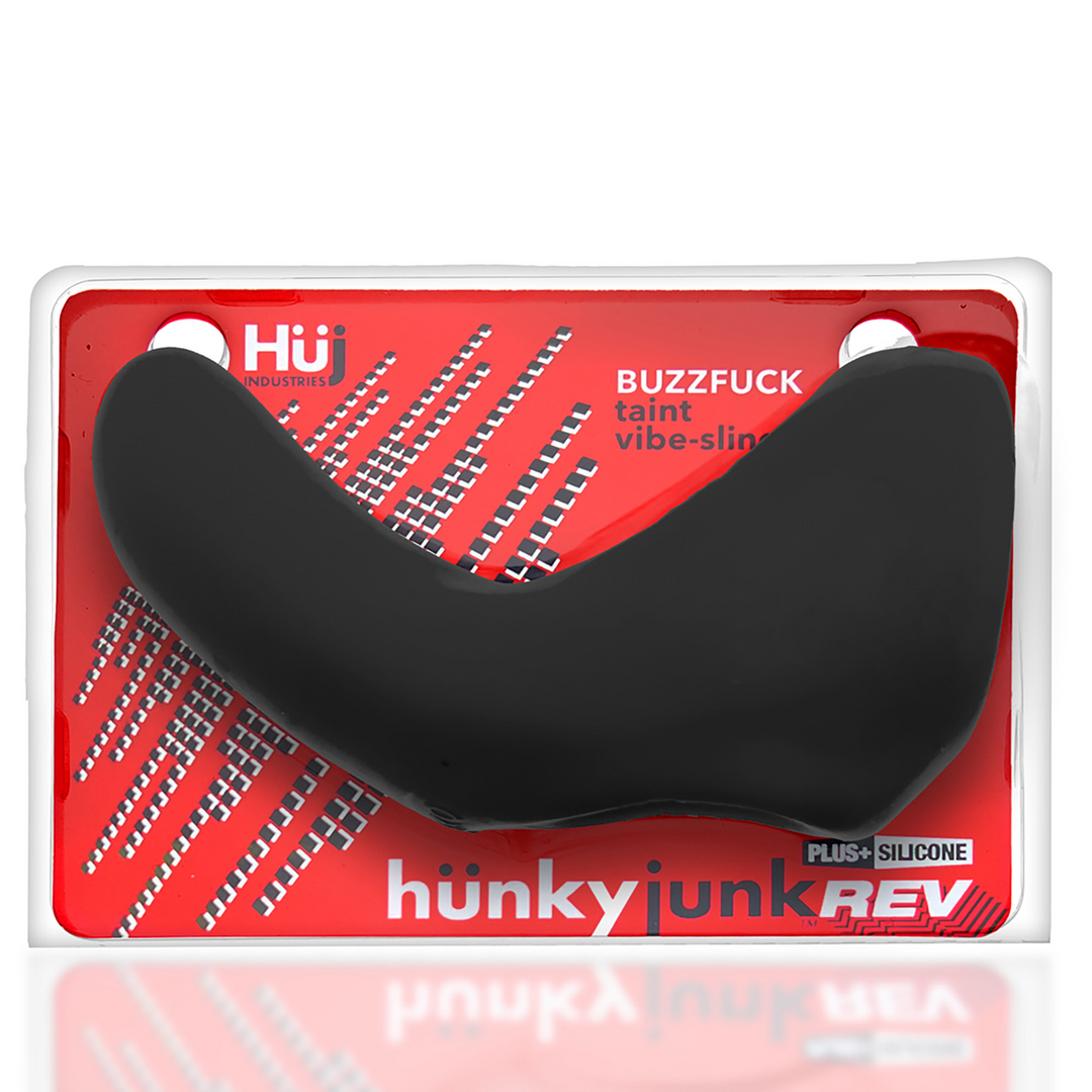Vibrator Buzzfuck Penis-Sling mit Dammstimulation Durchsichtig 13 cm