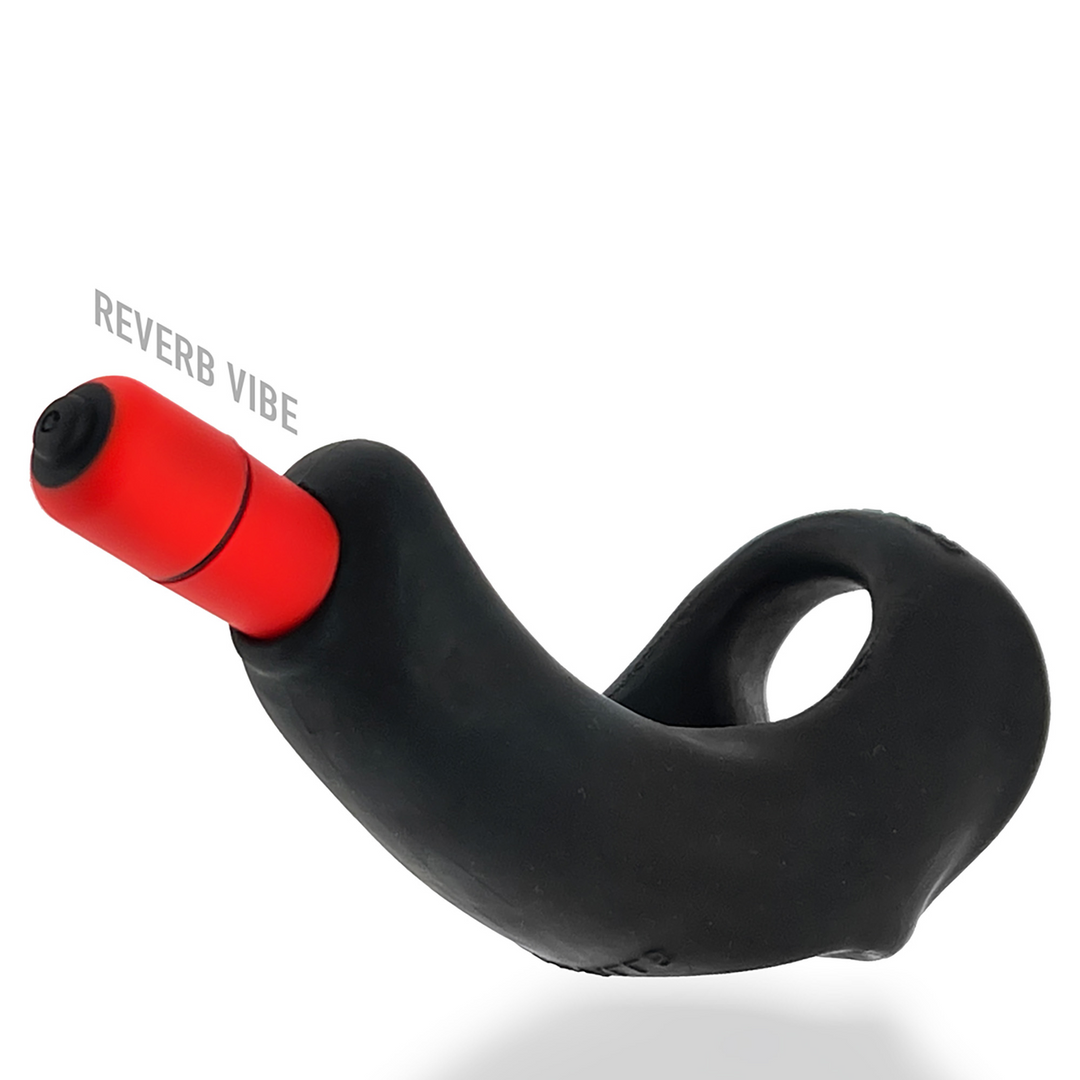 Vibrator Buzzfuck Penis-Sling mit Dammstimulation Durchsichtig 13 cm