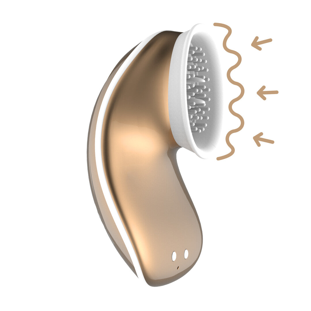 Auflegevibrator Innovation Twitch freihändig Gold 10,5 x 4,5 cm
