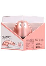 Auflegevibrator Innovation Twitch freihändig Roségold 10,5 x 4,5 cm – Ansicht 2