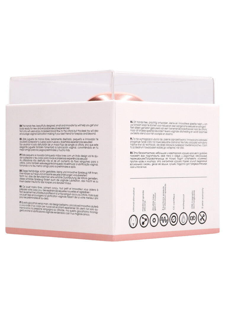 Auflegevibrator Innovation Twitch freihändig Roségold 10,5 x 4,5 cm – Ansicht 3