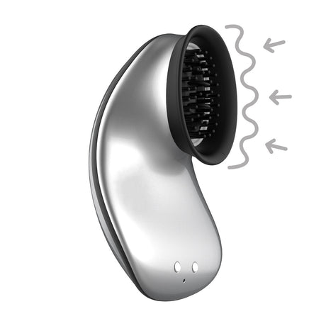 Auflegevibrator Innovation Twitch freihändig Silber 10,5 x 4,5 cm