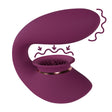 Auflegevibrator Innovation Twitch 3 mit Zunge und Einführteil Burgunderrot 10,5 x 3,3 cm