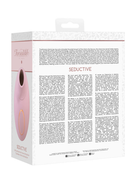 Auflegevibrator Irresistible Seductive mit Druckwellen Pink 8,8 x 2,5 cm – Ansicht 3