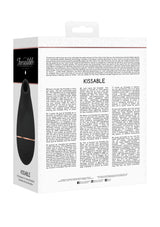 Auflegevibrator Irresistible Kissable mit Saugfunktion Schwarz 11 x 2 cm – Ansicht 3