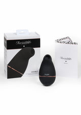 Auflegevibrator Irresistible Kissable mit Saugfunktion Schwarz 11 x 2 cm – Ansicht 4