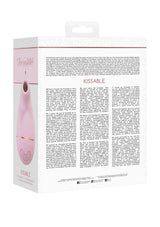 Auflegevibrator Irresistible Kissable mit Saugfunktion Pink 11 x 2 cm – Ansicht 3