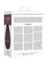 Auflegevibrator Irresistible Kissable mit Saugfunktion Lila 11 x 2 cm – Ansicht 3