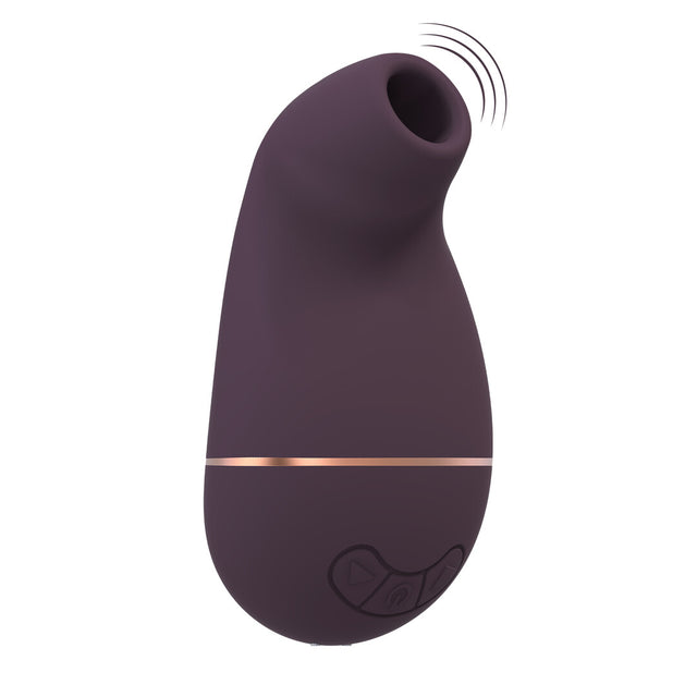 Auflegevibrator Irresistible Kissable mit Saugfunktion Lila 11 x 2 cm
