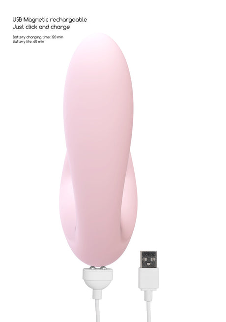 Vibrator Irresistible Desirable biegbar mit Druckwellen Pink 12,5 x 3,5 cm – Ansicht 6