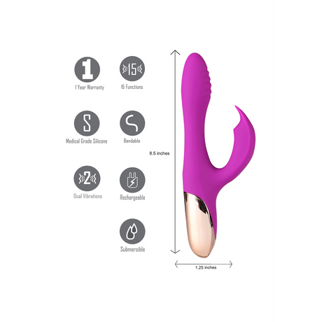 Rabbit-Vibrator Skyler 12,2 x Ø 3,2 cm