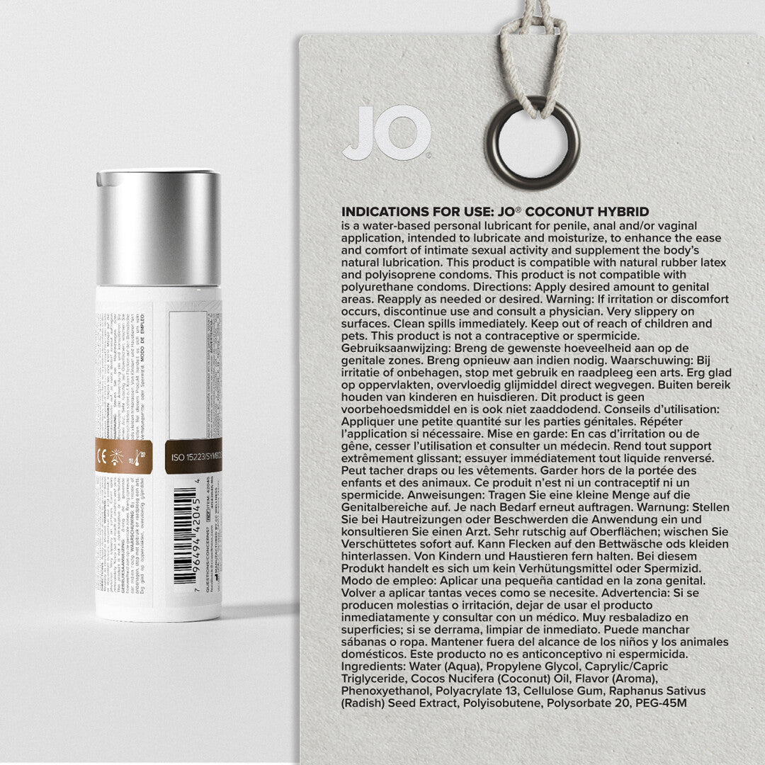 Gleitgel JO Kokosnuss Hybrid mit Kokosöl 60 ml – Ansicht 3