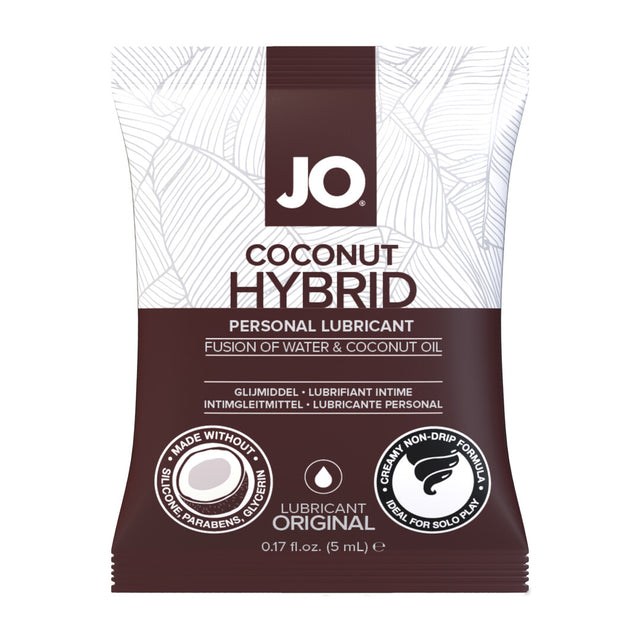 Gleitgel JO Kokosnuss Hybrid mit Kokosöl Sachet 5 ml