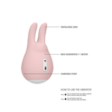 Klitoris-Stimulator Love Bunny Pink 9,4 x Ø 5 cm