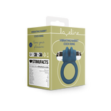 Penisring Rabbit mit Vibration Blau 7,4 x Ø 1,9 cm