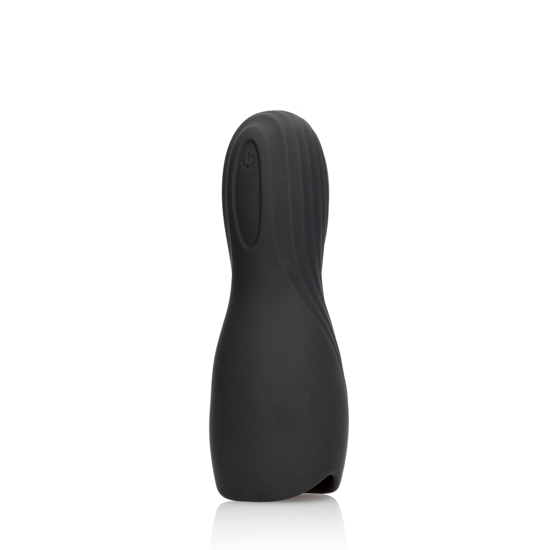 Masturbator-Sleeve mit Vibration Schwarz 6,4 cm