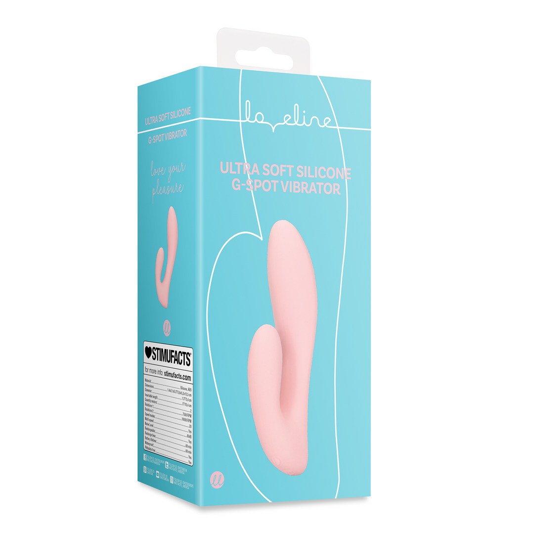 G-Punkt-Vibrator Silikon ultraweich Cherry Chiffon 10,4 x Ø 3,4 cm
