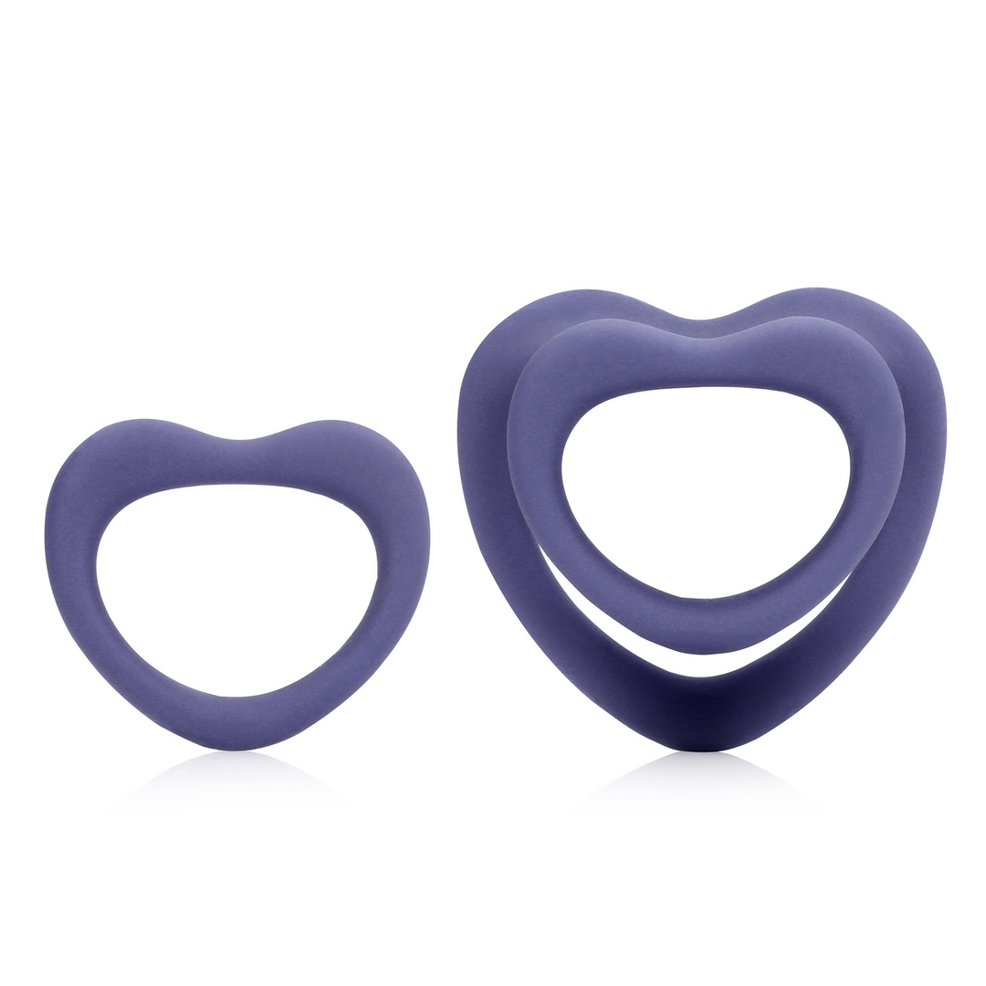 Penisring-Set herzförmig Violet Storm 5,8 cm