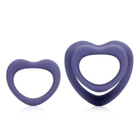 Penisring-Set herzförmig Violet Storm 5,8 cm