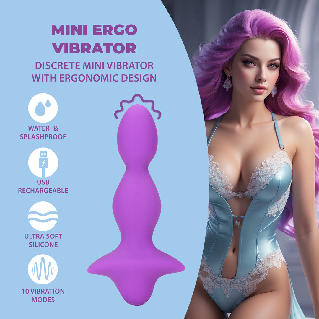 Mini-Vibrator Ergo Violett 10,2 x Ø 3,4 cm