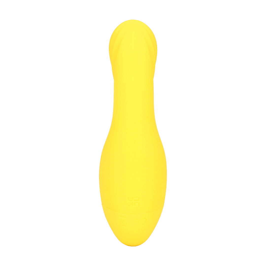 Mini-Vibrator gebogen Gelb 9 x Ø 4,1 cm