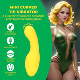 Mini-Vibrator gebogen Gelb 9 x Ø 4,1 cm
