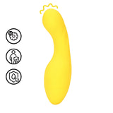 Mini-Vibrator gebogen Gelb 9 x Ø 4,1 cm
