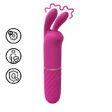 Rabbit-Vibrator Mini Pink 11,1 x Ø 2,2 cm