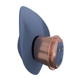Vibrator-Set mit Wechselaufsätzen Blau/Grau 11,3 x Ø 3,4 cm