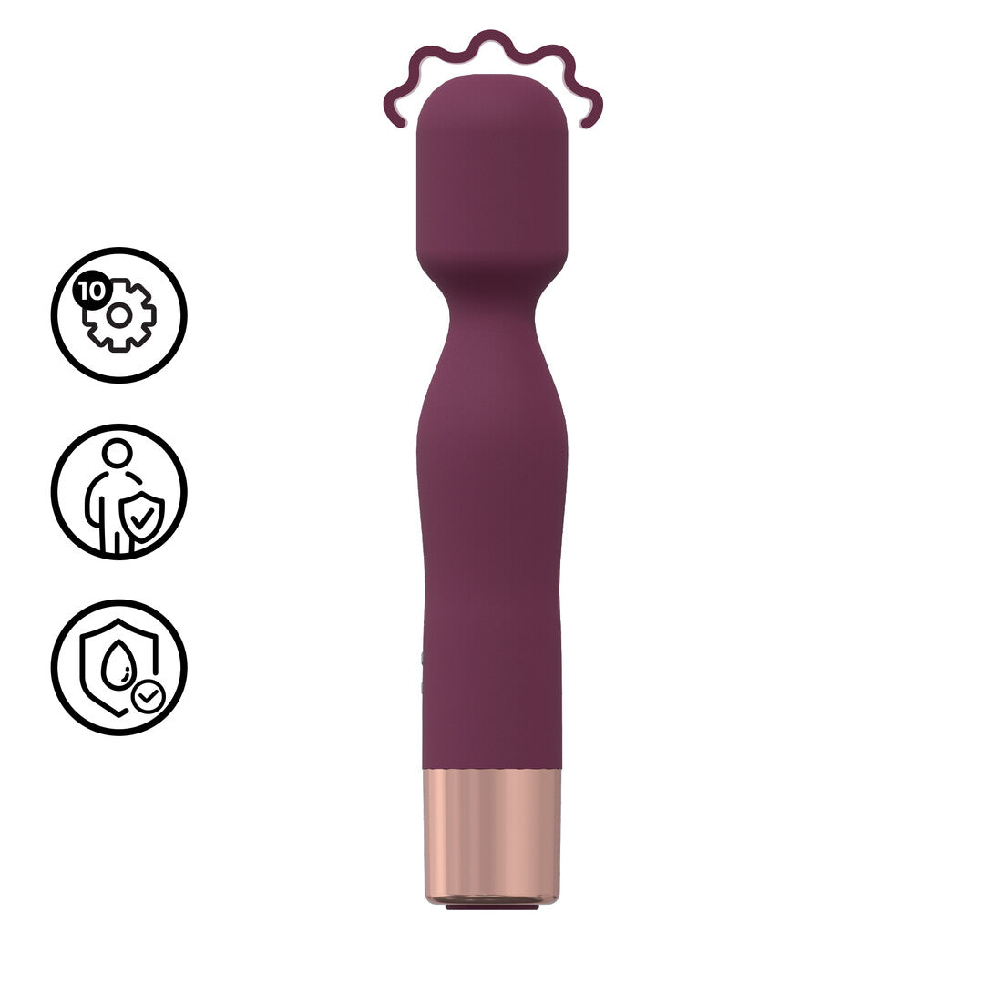 Massagestab Mini Classic Burgunderrot 11,7 x Ø 2,6 cm