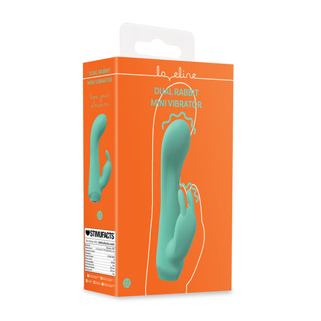 Rabbit-Vibrator Mini Dual Grün 11,9 x Ø 3 cm